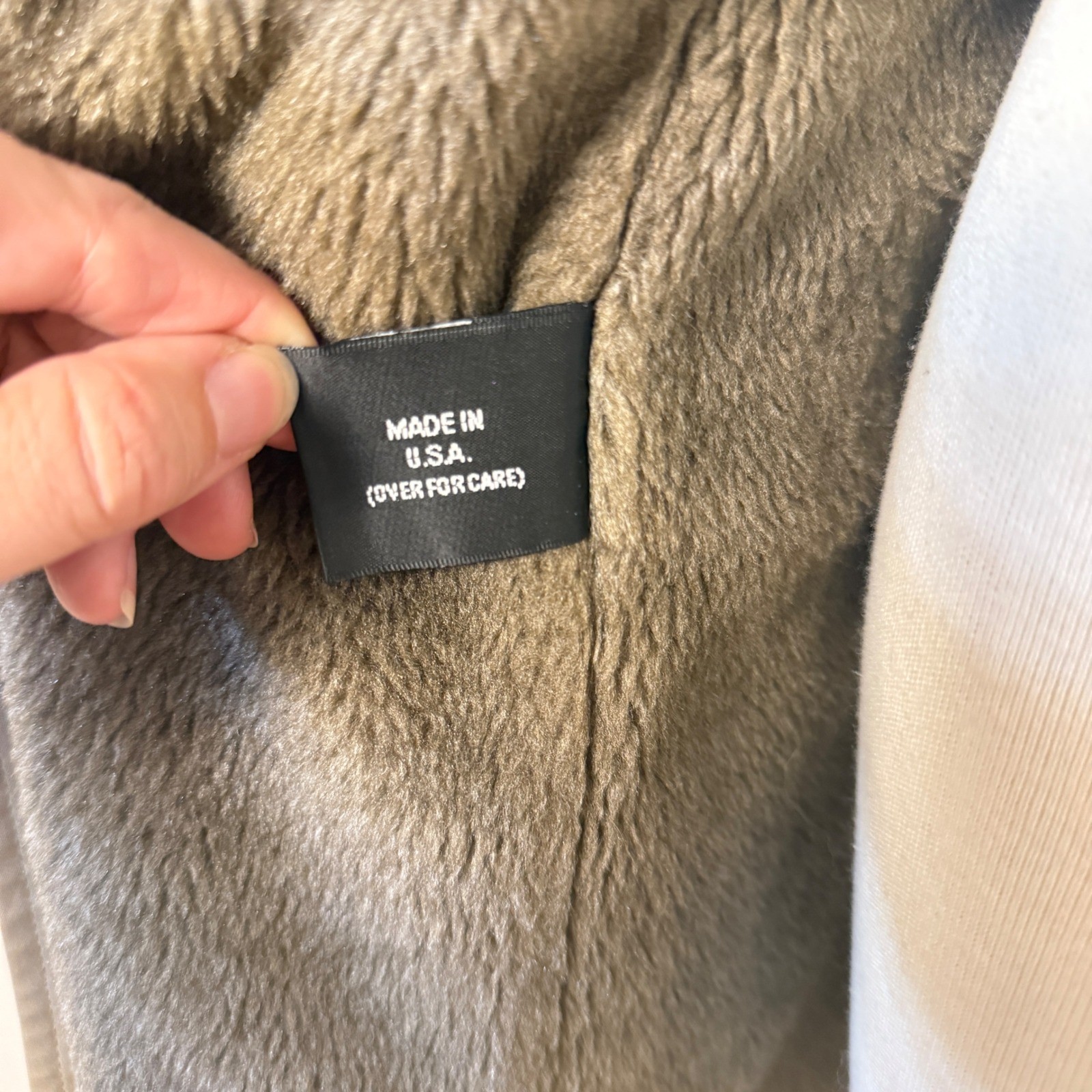 Vintage Beige Double Breasted Trench Coat With Lined Interior Belt Accent