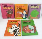 Vintage Sweet Pickles Children's Book Lot of 5 Walrus Stork Iguana Zebra Goose