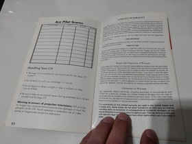 After Burner 3 (III) Sega CD Instruction Manual With Registration Only No Game