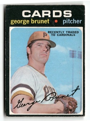 1971 O-Pee-Chee #73 George Brunet St. Louis Cardinals