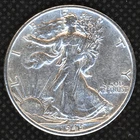 1945-S AU 90% SILVER WALKING LIBERTY HALF DOLLAR ~ SILVER NOW AT RECORD HIGHS