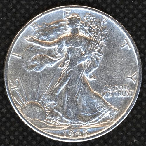 1945-S AU 90% SILVER WALKING LIBERTY HALF DOLLAR ~ SILVER NOW AT RECORD HIGHS