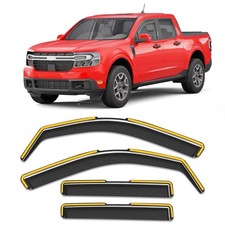 in-Channel Rain Guards Fit for Truck Ford Maverick 2022 2023 2024 2025 2026 W...