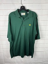 Vintage Masters Augusta National Slazenger Golf Shop Green Polo Shirt Mens Large