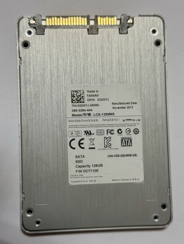 Lite-On / Dell 128GB SATA SSD 2,5” – LCS-128M6S – DPN 032GYJ