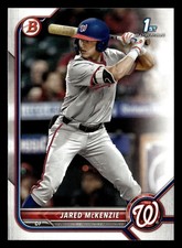 Jared McKenzie 2022 1st Bowman Draft #BD-5 Washington Nationals ROOKIE RC