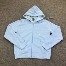 Aeropostale Hoodie Womens Small Blue Cloud Soft Fleece Full Zip Hooded Logo