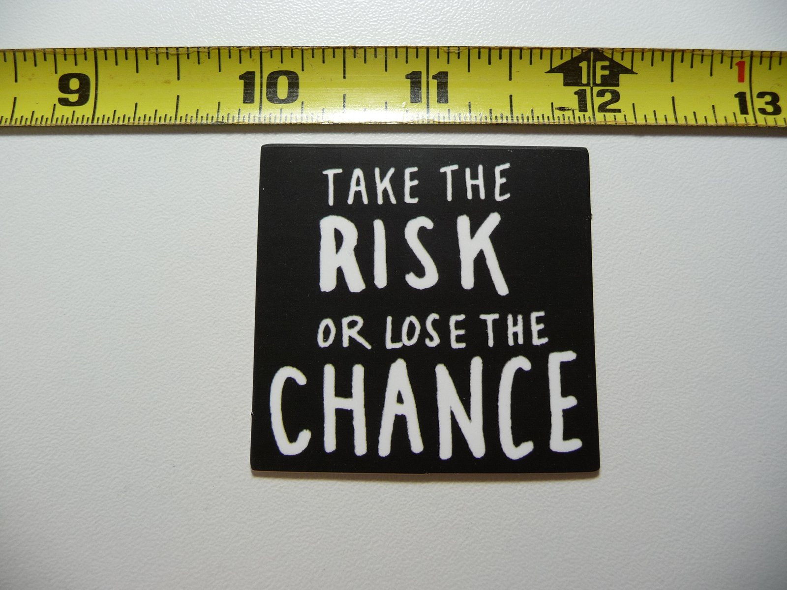 Take the Risk or Lose the Chance - Large Motivational Decal Sticker