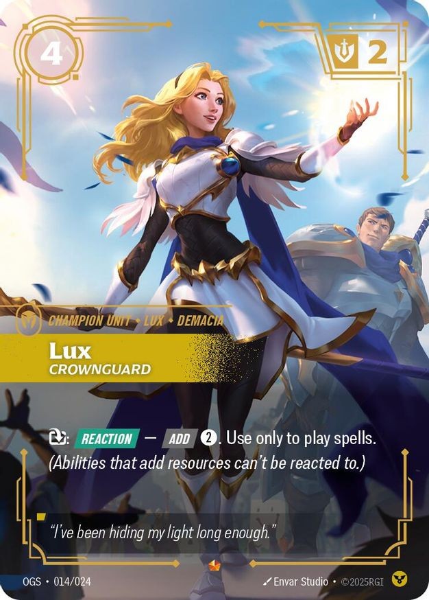 Riftbound Lux (14/28) Origins Proving Grounds NM