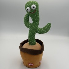 Dancing Cactus Repeat Talk Sing Glow Interactive Plush Toy for Kids
