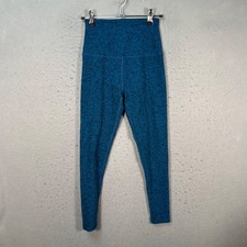 Beyond Yoga Womens Size XS High-Waisted Blue Heathered Leggings Made In USA