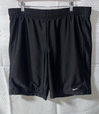 Vintage Nike Basketball Mesh Athletic Shorts Med Black 90s Embroidered Swoosh