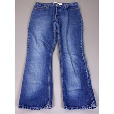 Gap Factory Store Bootcut Jeans Women's 16 Reg Blue Button Fly 100 Cotton 90s