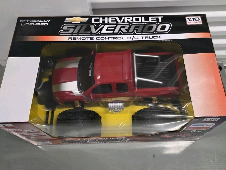 BRAHA GM Chevrolet Silverado Maxtech Red Truck Scale 1:10 Remote Control R/C NEW - Image 4 of 4