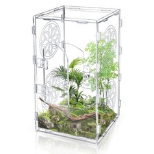 Jumping Spider Enclosure 12x6x6 Inch Acrylic Tarantula Habitat Front Opening