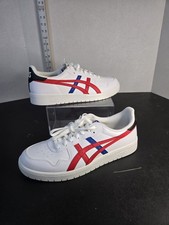 Asics Japan S Sz 11.5 White Red Athletic Shoes Sneaker Low Top 1201A173