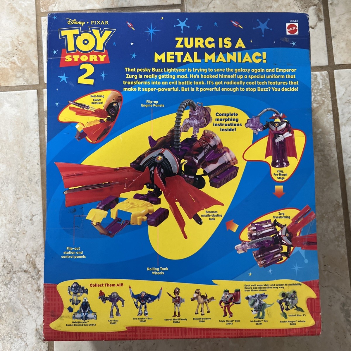 Toy Story 2 Buzz Lightyear Star Command Cosmic Clash Evil Emperor