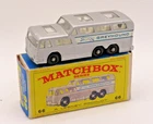 Matchbox Lesney No. 66 Greyhound Coach Bus Clear Windows NMIB