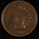 Indian Head Cent. 1902  Fine. Lot # JRRC-1001