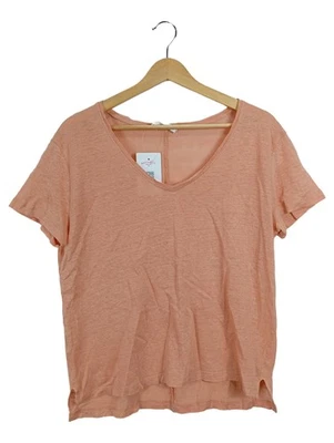 Mango T-shirt Femme Orange Col V Basic Manches Courtes (EU 38) - Photo 1/4