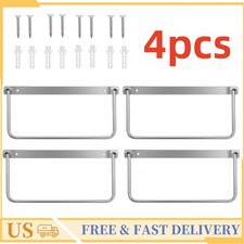 4 Pcs Foldable RV Shoe Rack Drain Rack Aluminum Alloy Wall Mounted Rack Silver