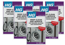 HG Deep Clean & Service | Washing Machine & Dishwasher Cleaner 12 x 100g
