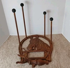 Cast Iron Horse Head Boot Holder Scraper Puller Jack Rare Piece Natural Finish 