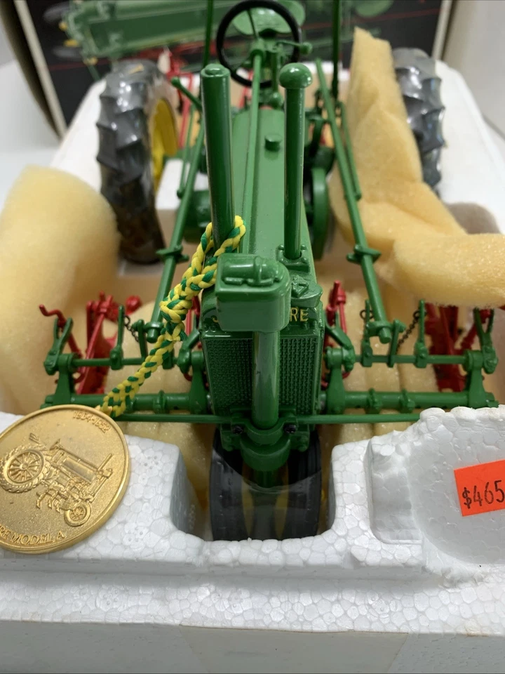 Ertl John Deere Model A Tractor w/ 290 Cultivator ~ Vintage 1991 Precision Class - Image 3 of 4