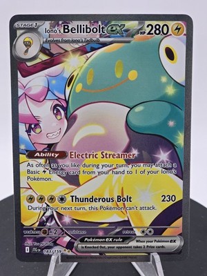 lono's Bellibolt Ex 183/159 Secret Rare Holo Pokemon Card NM