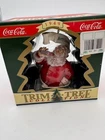 VTG 1990 Coke Trim-A-Tree Santa "Season's Greetings" Ornament 1949 NEW