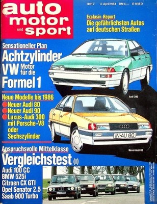 3) Auto Motor Sport AMS 07/1984 - Alfa Romeo Alfa 6 mit - Ford Orion 1.6i mit 1
