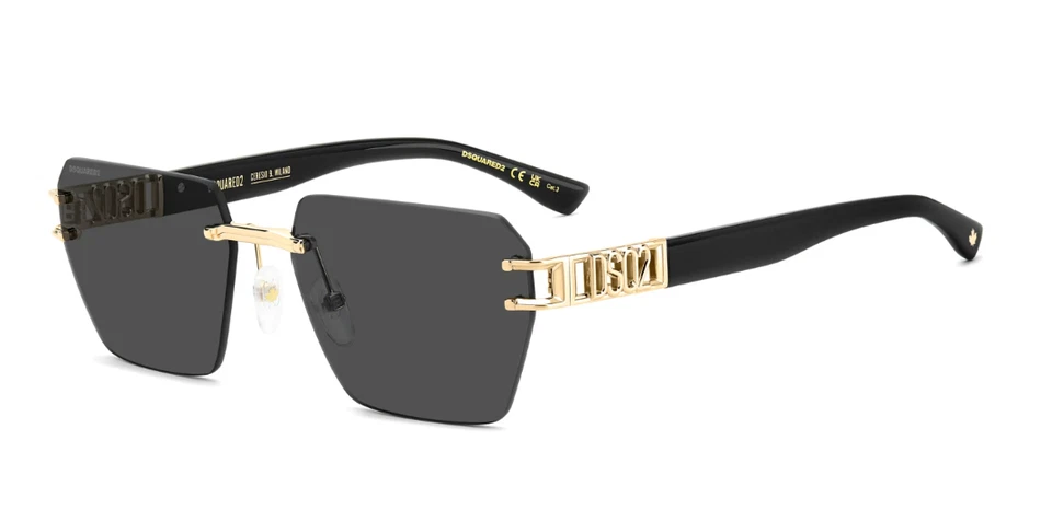 DSQUARED2 DSQ2 0173/S - 000 Ir - Sonnenbrille - Gold Rosa/Grau - Bild 1 von 1