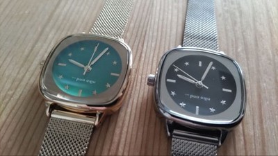 Niko Metal Mesh Watch Set Gold Silver Luxury Fashion From Japan