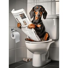 Dachshund Diamond Painting Kits for Adults Beginners, Easy Dog Diamond Art Kits