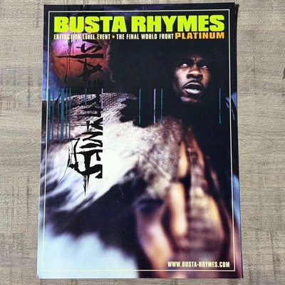 Busta Rhymes   E.L.E. Extinction Level Event 1998 Hip Hop Promo Flyer