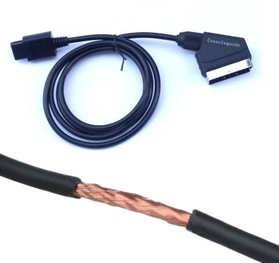 CONSOLEGOODS RGB Scart cable for NTSC USA SNES & SFC Super Famicom *C-SYNC Pure/clean csync*