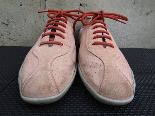 Rare Prada Sport Flats Lace Up Suede Shoes Pink Size 37.5 | US 7.5 - Picture 6 of 9