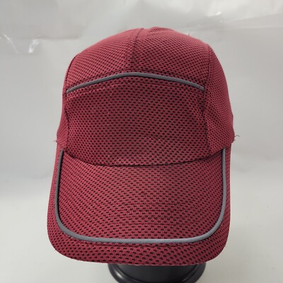 Unisex Adult Baseball Cap Hat Hook & Loop Red