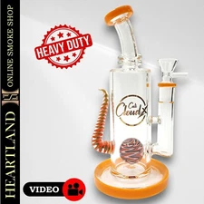 8" CloudX Thick Quality Glass Straight Beaker Bong Hookah Water Pipe - DOME PERC