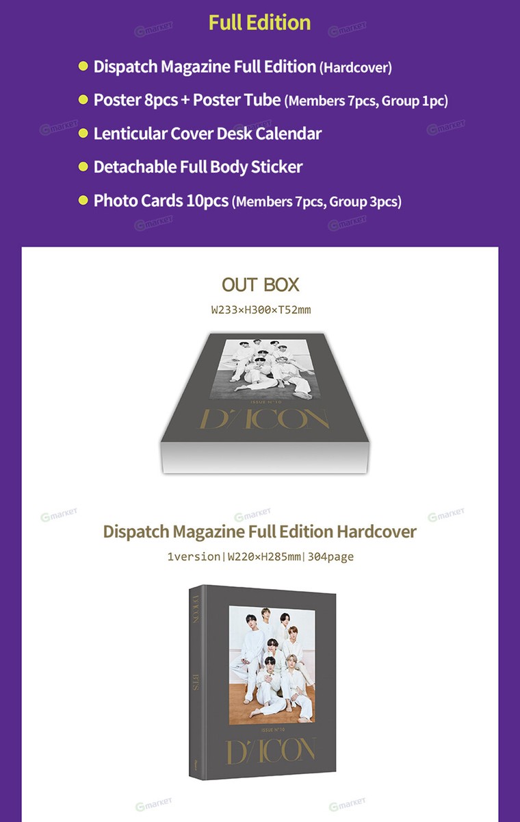 DICON VOL.10 BTS goes on Member Edition Korean EXP SHIPPING