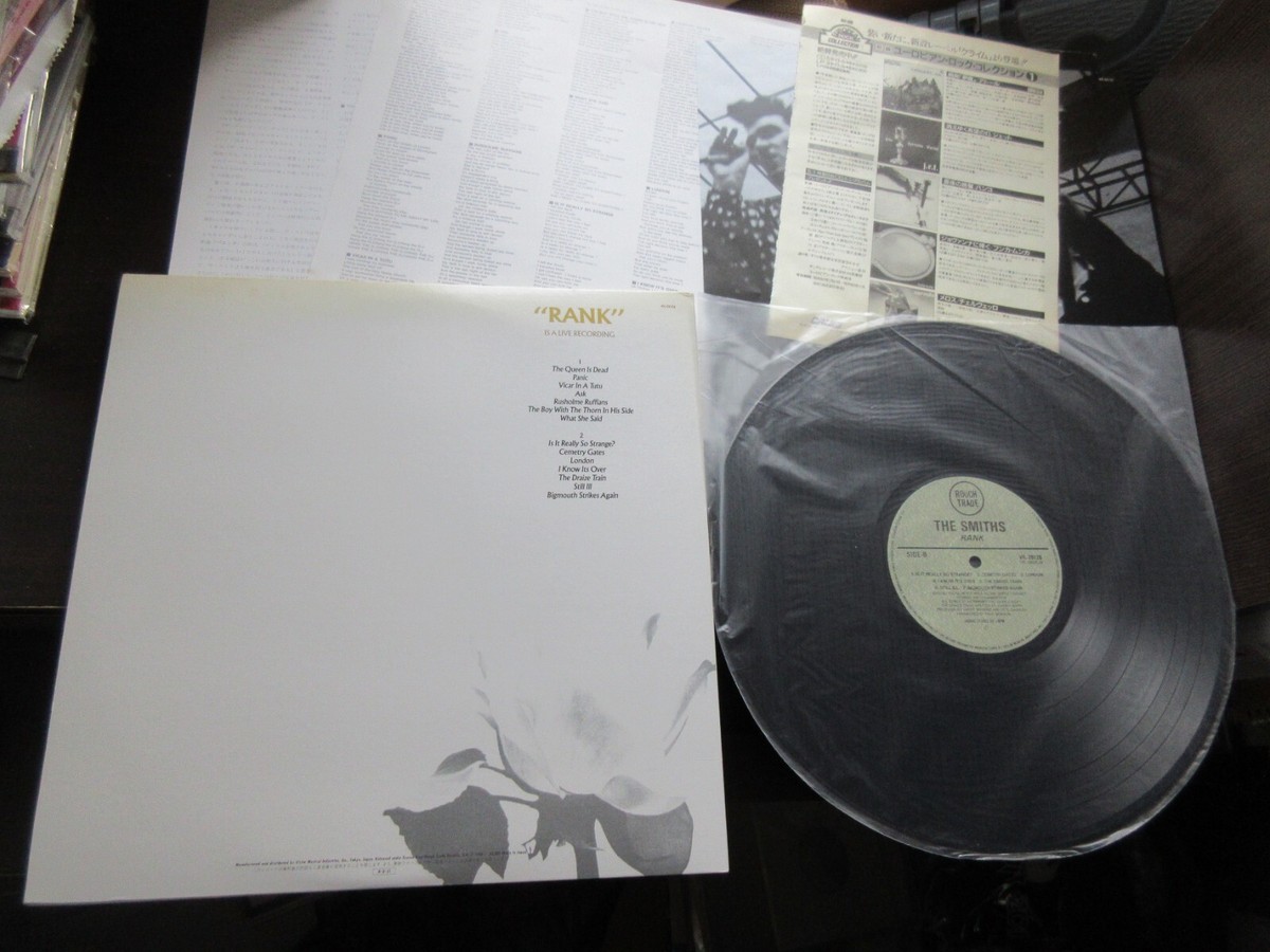 Smiths Rank Japan Vinyl LP VIL-28126 with AD Clippings 1988