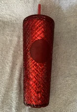 Starbucks Winter Holiday Jeweled Tumbler - Red