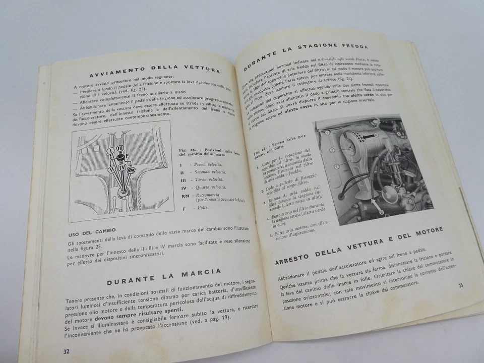 FIAT 600 1956 Manuale Uso Manutenzione Libretto Istruzioni originale 7 edizione - Immagine 3 di 4