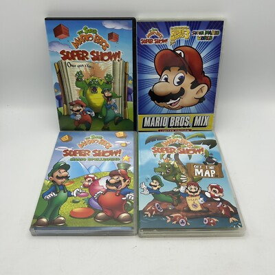The Super Mario Bros. Super Show! DVD Lot Of 4 Used Nintendo N Circle