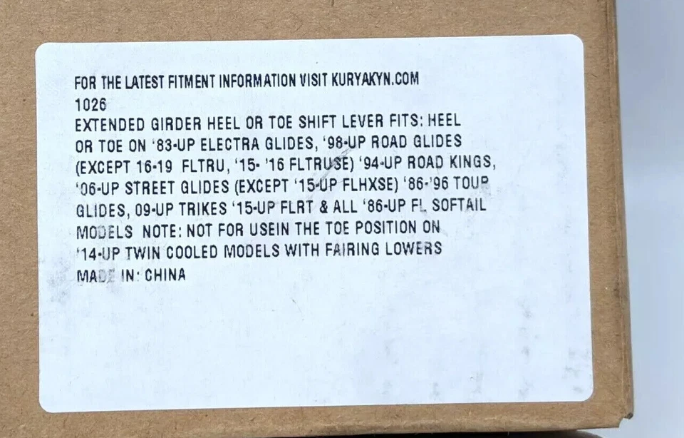 Palanca de cambios de viga extendida Kuryakyn 1026 1983 + Harley-Davidson Touring Softail Foto 3 de 3