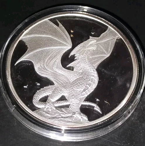2018 Anne Stokes Dragons Noble Dragon 1 oz Silver Proof .999 Rare No  coa