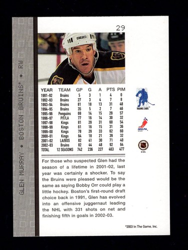 2003-04 Be A Player Memorabilia Base Hockey Cards You Pick From The List - Picture 11 of 75
