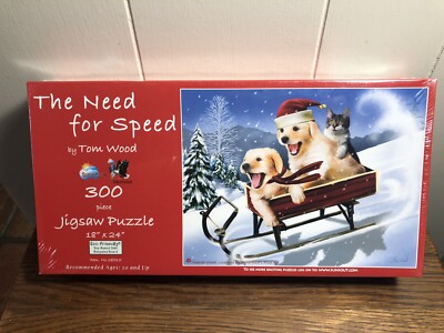 SunsOut THE NEED FOR SPEED 300-Piece Jigsaw Puzzle Thomas Wood