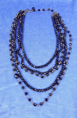 Estate 20 Multi Strand Black Crystal White House Black Market