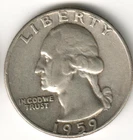 USA - 1959D - Washington ¼ $ - Silver Eagle - #14821RG